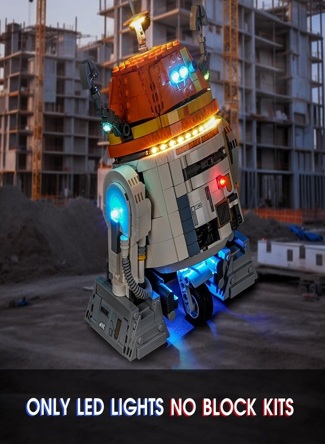 Vaodest مصباح ليد Vaodest لنموذج مكعبات روبوت Astromech من ليغو 75416 (C1-10P)، متوافق مع النموذج 75416 (مصباح ليد فقط، وليس مجموعة مكعبات البناء). - Image 2